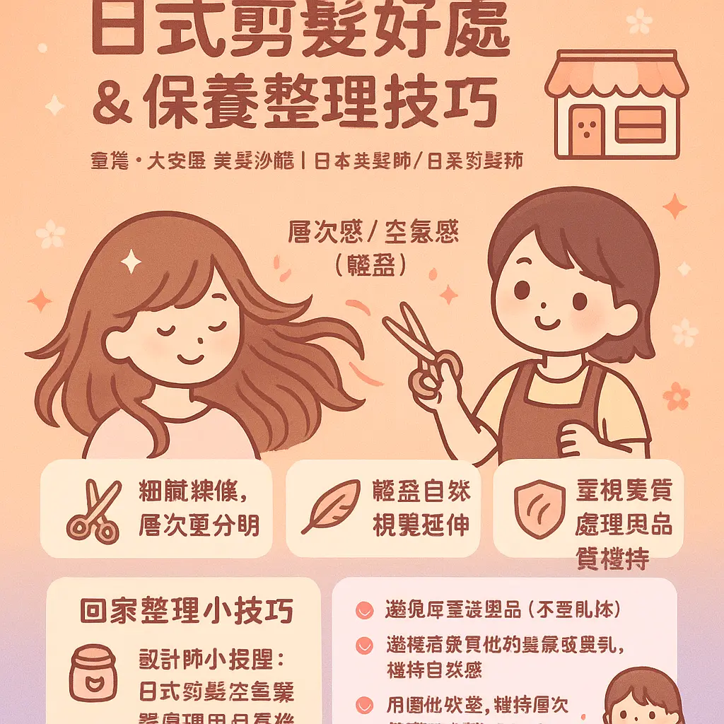 日式剪髮好處 - 臺灣美髮