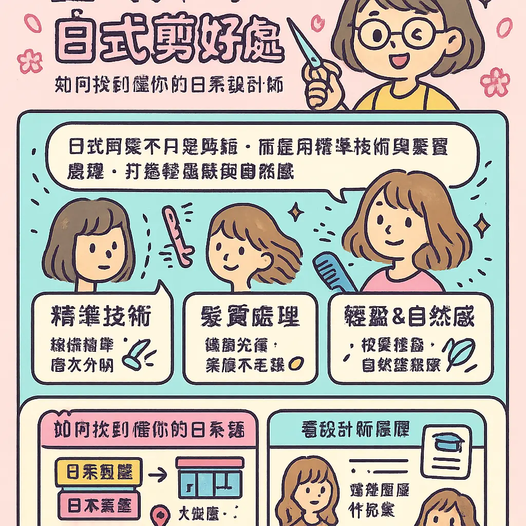 日式剪髮好處 - 日本美髮