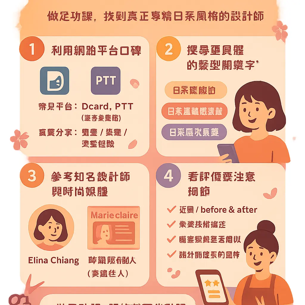 如何挑選日式剪髮設計師 - 髮型師