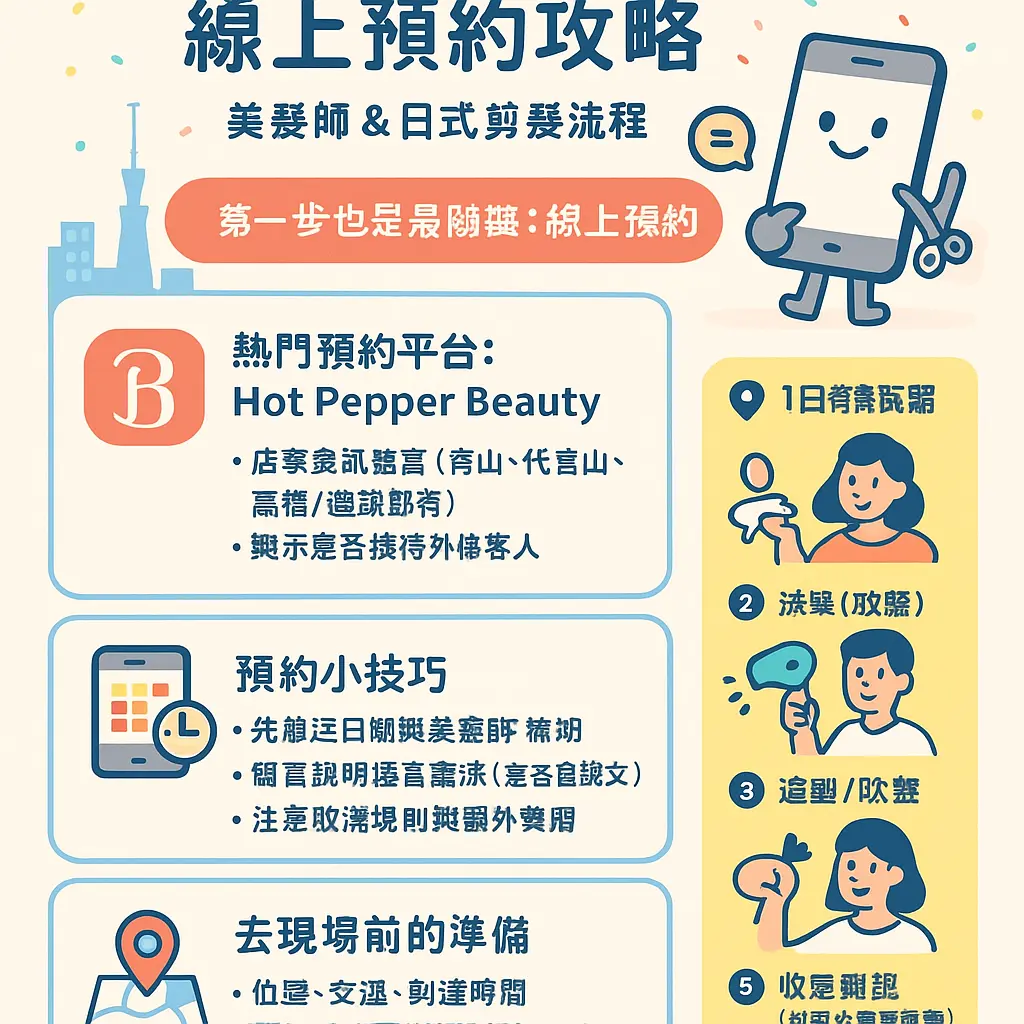 日式剪髮流程 - 美髮師