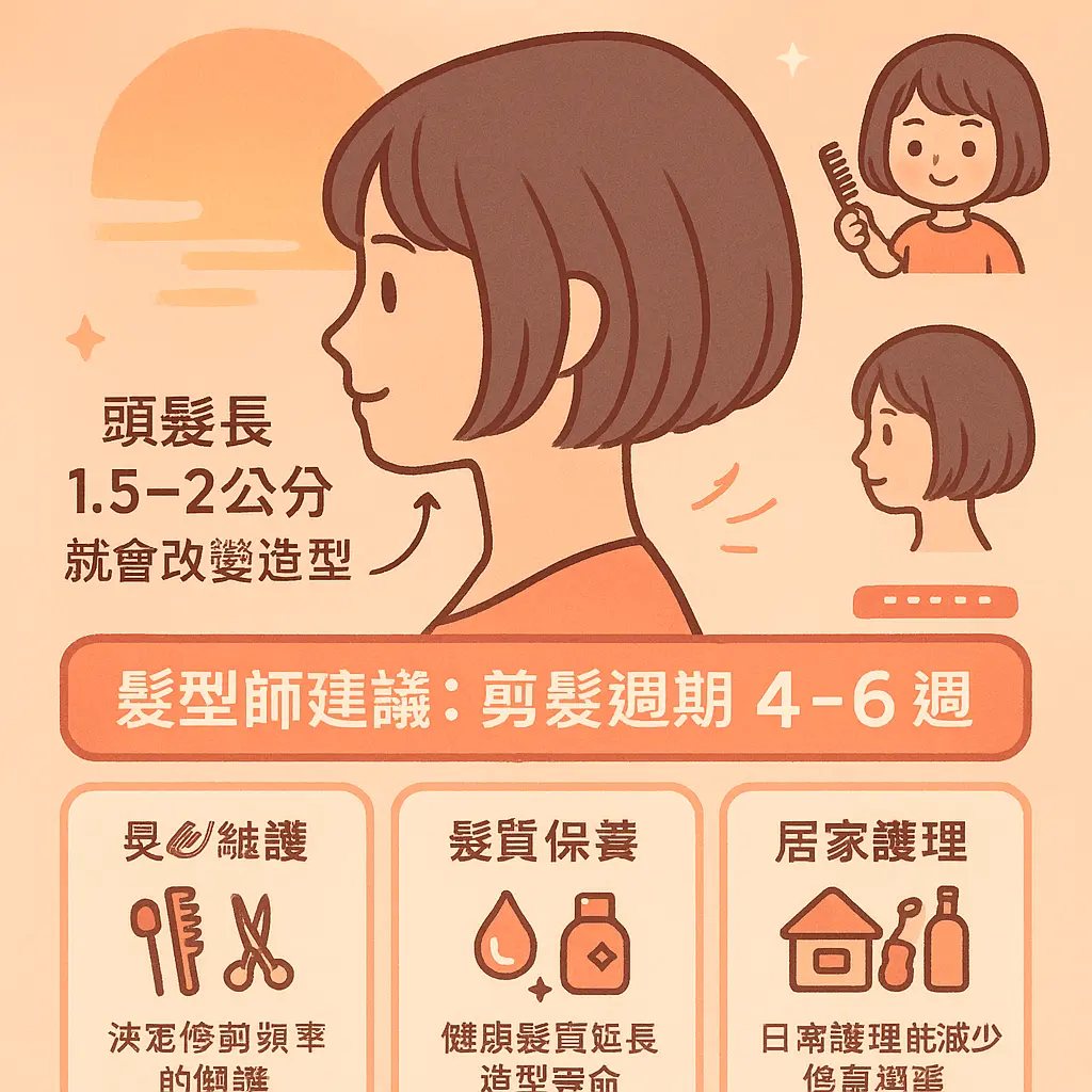 日式剪髮多久剪一次 - 短髮