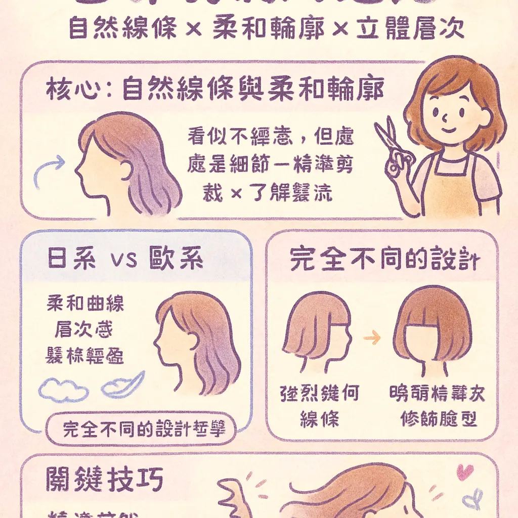 日式剪髮特色 - 日系剪髮