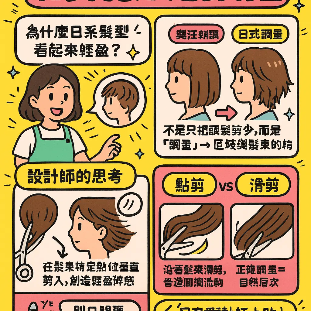 日式剪髮流程 - 美容院