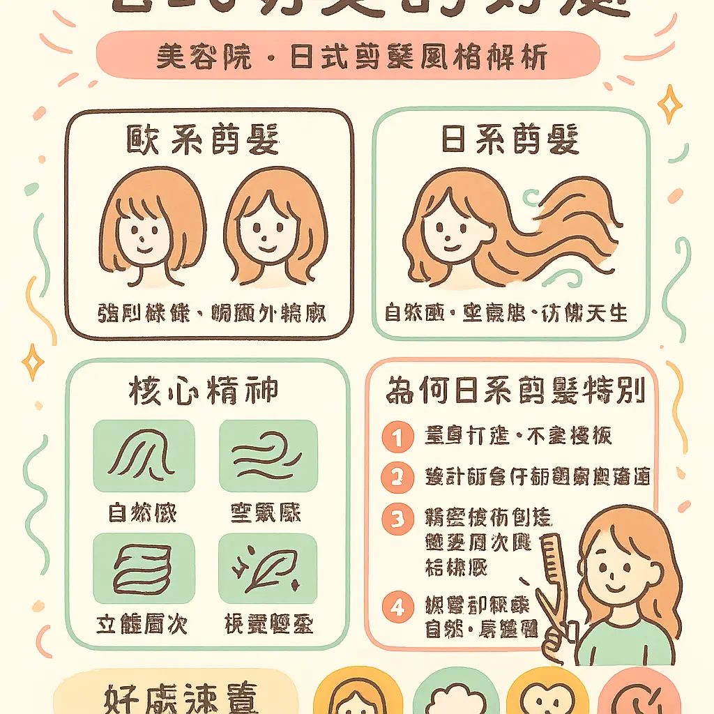 日式剪髮好處 - 美容院