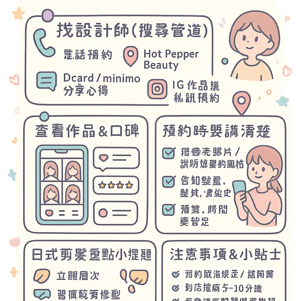 如何挑選日式剪髮設計師 - 美髮師