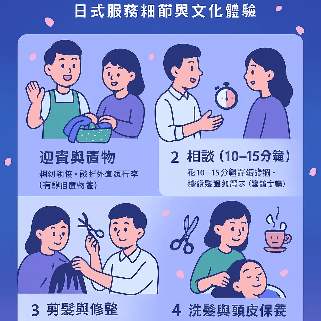 日式剪髮流程 - 東京髮廊