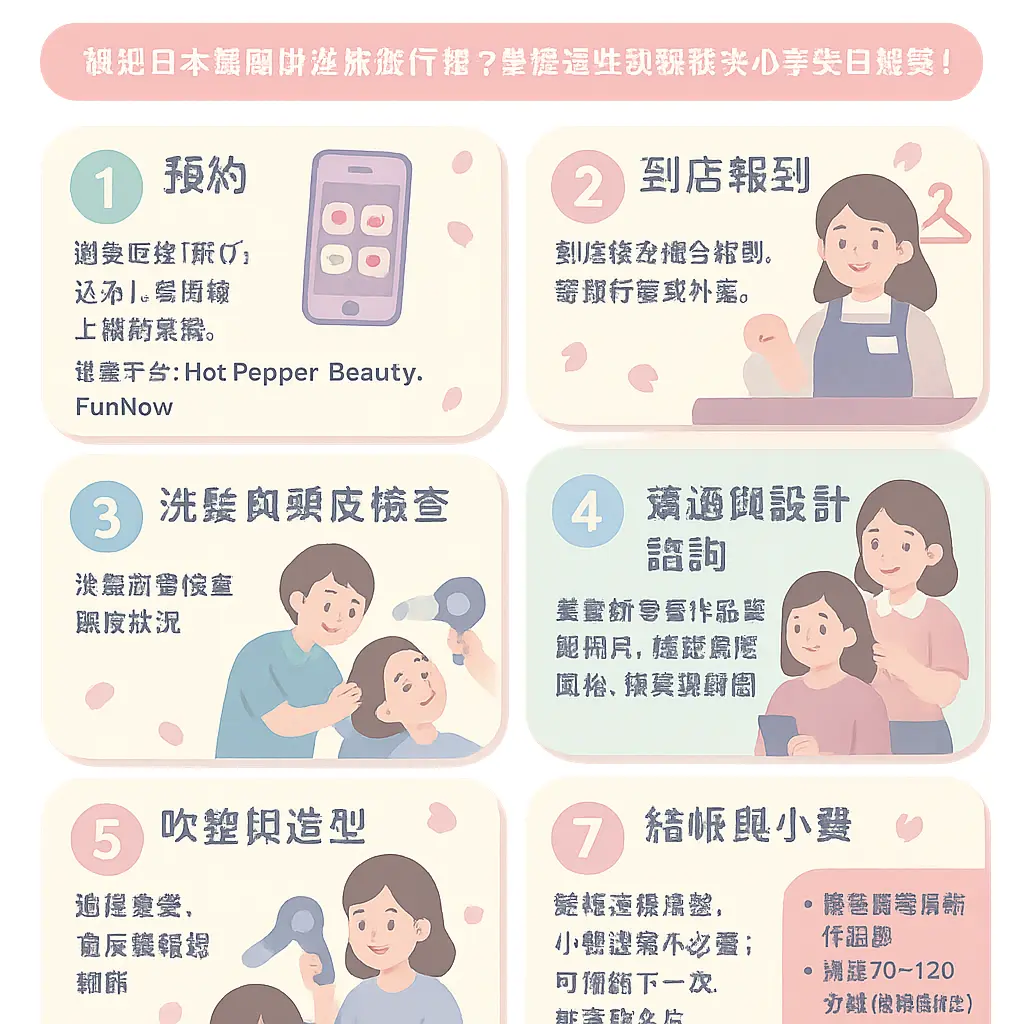 日式剪髮流程 - 日本剪髮